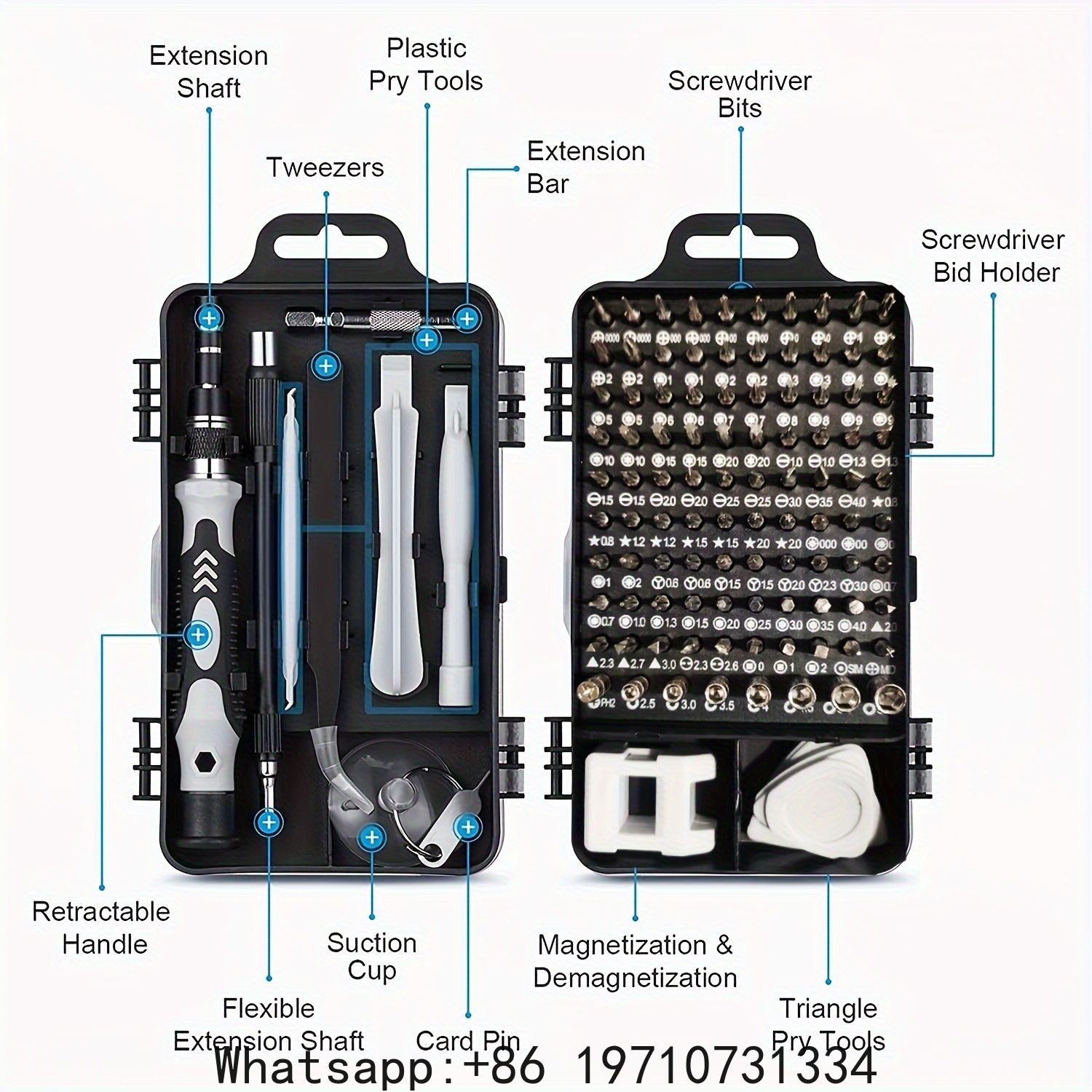Set Obeng Presisi Magnetik 115 - Electronics Repair Tools ulasan dan harga