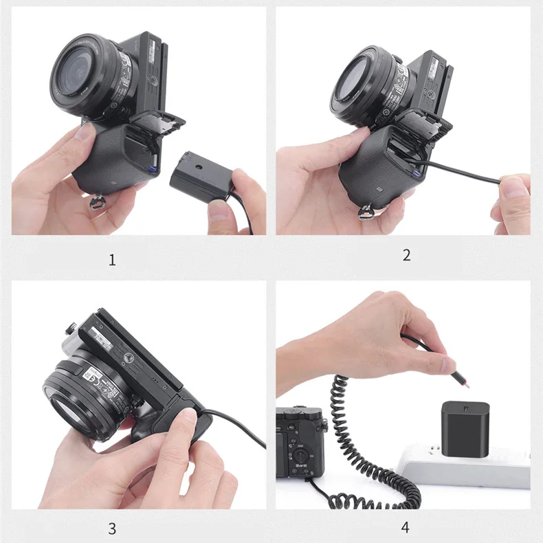 Tipe C Ke AC-PW20 NP-FW50 Bate - Sony Camera Zv-E10 ulasan dan harga
